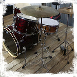 4 PACK - Straight Cymbal Stand Set by GRIFFIN | Double Braced Legs, Slip-Proof Gear Holder & Light-Duty for Mobile Drummers | Percussion Chrome Drum Hardware Kit for Mounting Crash & Splash Cymbals from GeekStands.com