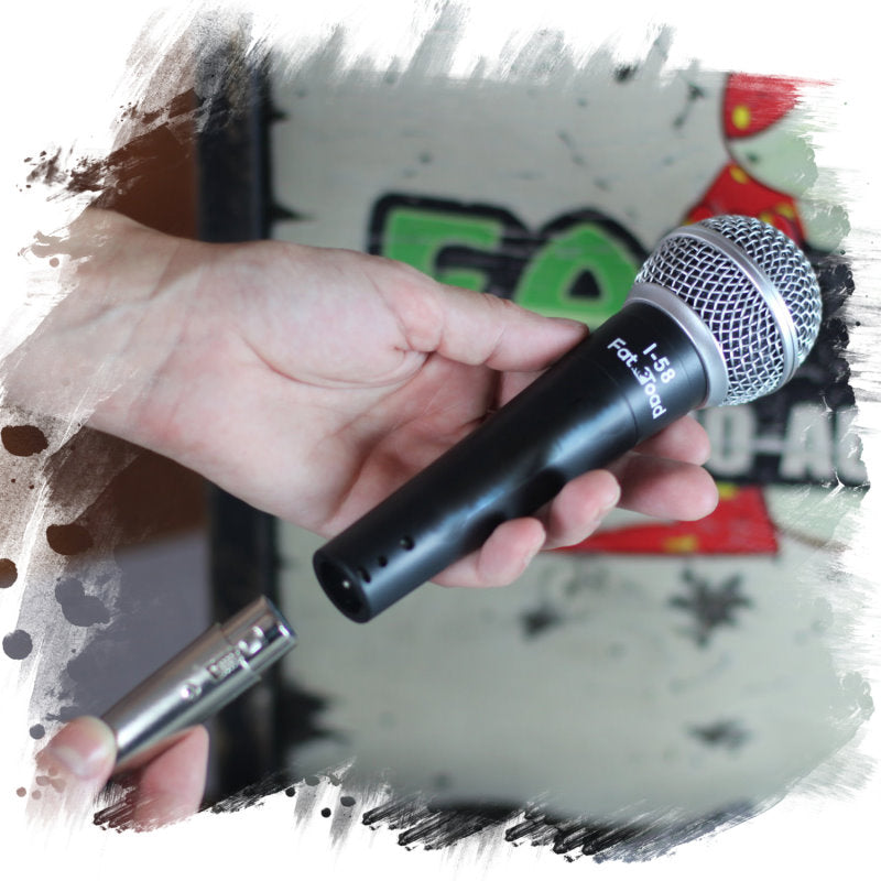 Cardioid Microphones with Clips (4 Pack) by FAT TOAD - Vocal Handheld, Wired Unidirectional Mic from GeekStands
