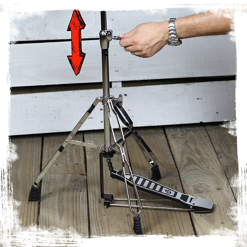 Deluxe PACK Set -  Hi-Hat Stand & Cymbal Boom Stand Kit (2x Stands) by GRIFFIN - Hi-Hat Pedal with Pull Chain, Chrome Double-Braced Legs & Counterweight Adapter for Crash, Ride & Splash Cymbals from GeekStands.com