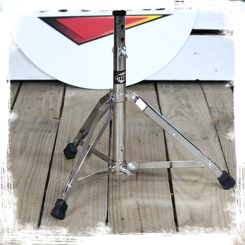 Drum Throne Stand by GRIFFIN - Padded Drummer’s Seat - Comfortable Drum Set Percussion Chair from GeekStands