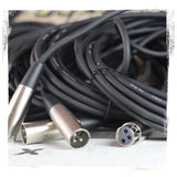 Dynamic Vocal Microphones with XLR Mic Cables & Clips (3 Pack) by FAT TOAD - Cardioid Handheld from GeekStands