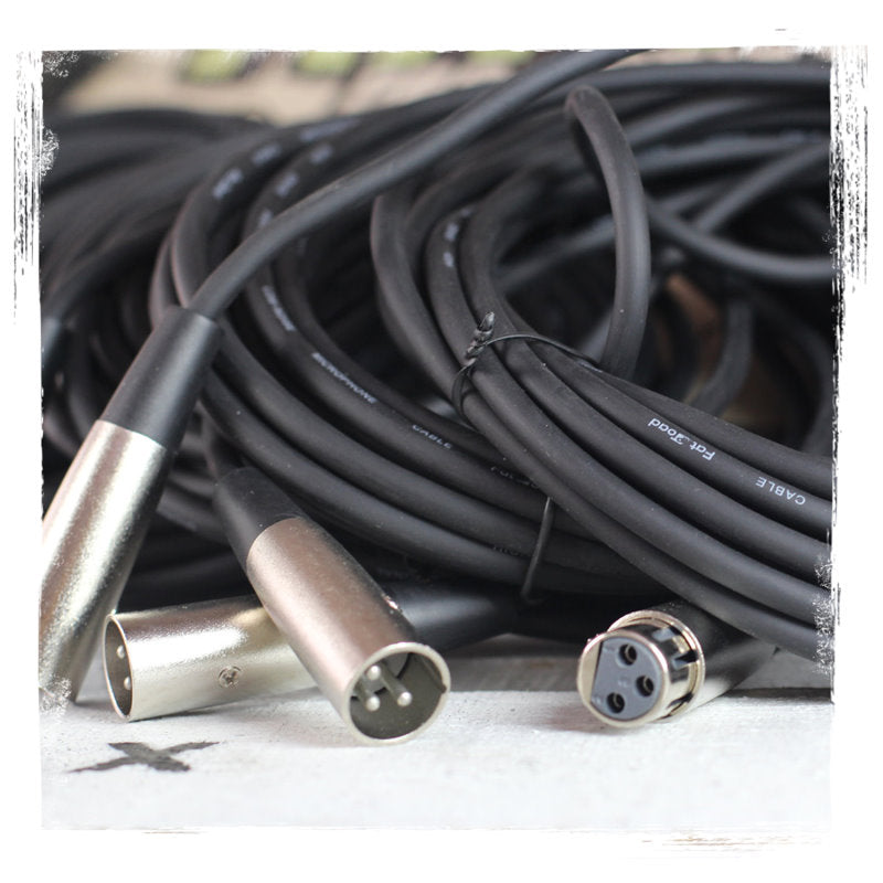 Cardioid Vocal Microphones with XLR Mic Cables & Clips (6 Pack) by FAT TOAD - Dynamic Handheld from GeekStands