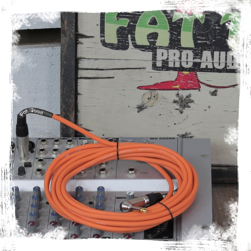 24 PACK - Right Angled Guitar Cables by FAT TOAD | Instrument Cords 20FT 1/4 Quarter Inch Straight-End 24GA Wires for Electric Guitar Pedal, Bass, Keyboards, Speaker Amplifier & Audio Studio Recording from GeekStands.com