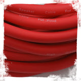 Male Jack Speaker Cables (2 Pack) (1/4" to 1/4) by FAT TOAD - 25ft Professional Pro Audio Red DJ Speakers PA Patch Cords - Quarter Inch 12 AWG Wire from GeekStands