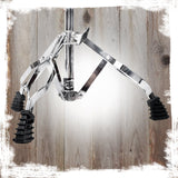 Snare Drum Stand by GRIFFIN | Deluxe Percussion Hardware Base Kit | Double Braced, Light Weight Mount for Standard Snares, Tom Drums & Practice Pad | Slip-Proof Gear Tilter & Clamp Style Basket Holder from GeekStands.com