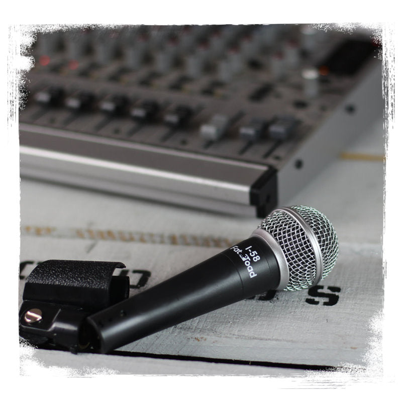 Cardioid Microphones with Clips (4 Pack) by FAT TOAD - Vocal Handheld, Wired Unidirectional Mic from GeekStands