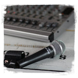Cardioid Dynamic Microphone with Mic Clip by FAT TOAD - Vocal Handheld, Unidirectional Singing Mic from GeekStands