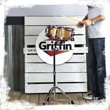 Extended Height Snare Drum Stand by GRIFFIN - Tall Adjustable Height Snare Stand For Practice Pad from GeekStands