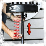 Drum Throne Stand by GRIFFIN - Padded Drummer’s Seat - Comfortable Drum Set Percussion Chair from GeekStands