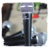 Dynamic Vocal Microphones with Clips (2 Pack) FAT TOAD - Cardioid Handheld, Unidirectional Mic from GeekStands