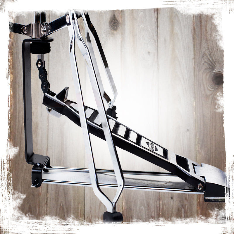 Deluxe Hi-Hat Stand by GRIFFIN - Hi Hat Cymbal Pedal With Drum Key - HiHat Mount Chrome Legs from GeekStands