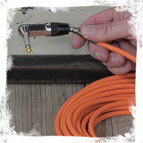 Right-Angled Guitar Cables (8-Pack) by FAT TOAD - 20FT 1/4-Inch Straight-End 24 GA Wires for Electric Guitar, Bass, Pedal, Keyboard, Speaker Amplifier & Audio Studio Recording from GeekStands.com