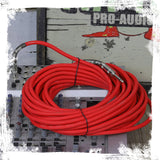 Speaker Cable (1/4" to 1/4) by FAT TOAD - 50ft Professional Pro Audio Red DJ Speaker PA Patch Cord Quarter inch Male Jack - 12 AWG Gauge Wire for Studio from GeekStands