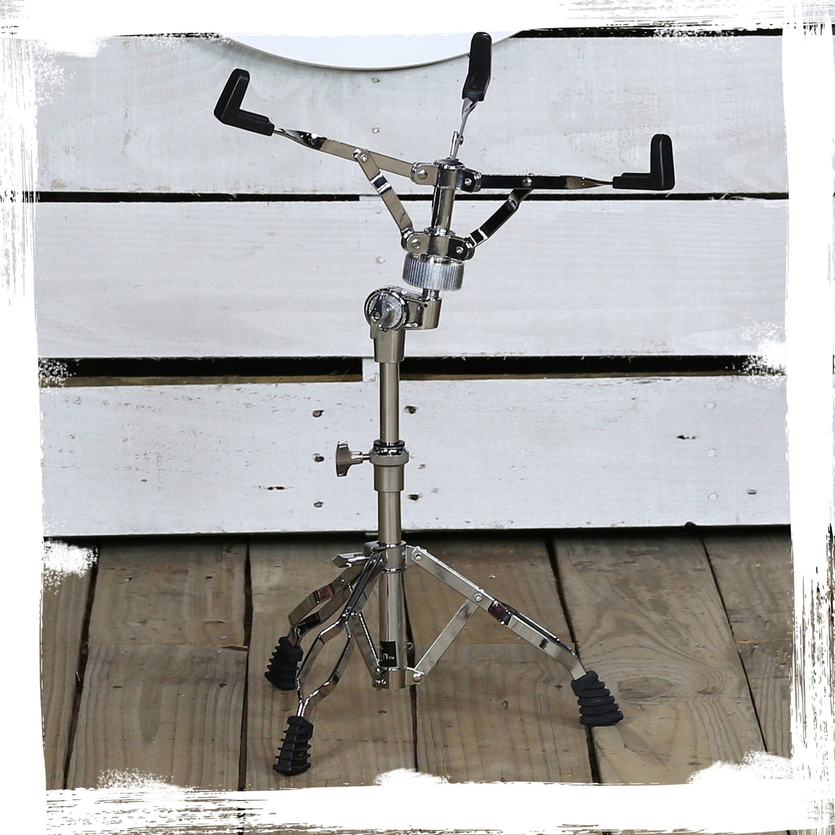 Snare Drum Stand (2-Pack) by GRIFFIN - Chrome Double-Braced Lightweight Mount for Snares, Tom Drums & Practice Pads - Slip-Proof Gear Tilter & Clamp-Style Basket Holder from GeekStands.com
