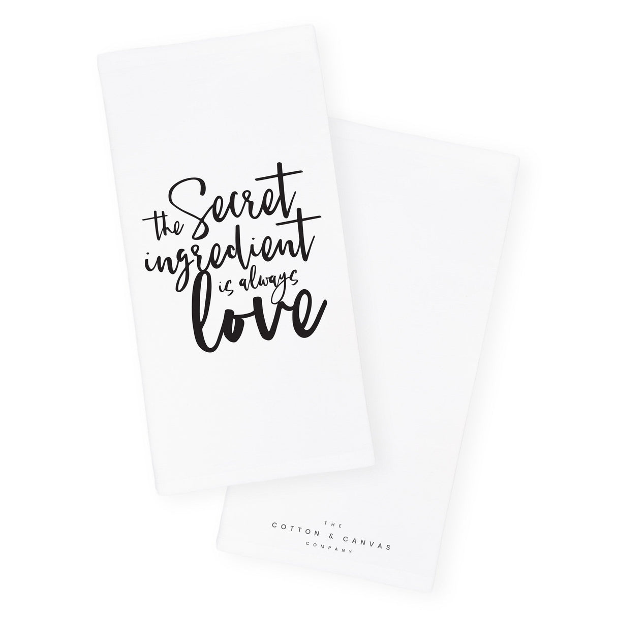 The Secret Ingredient Is Always Love Kitchen Tea Towel from The Cotton & Canvas Co.