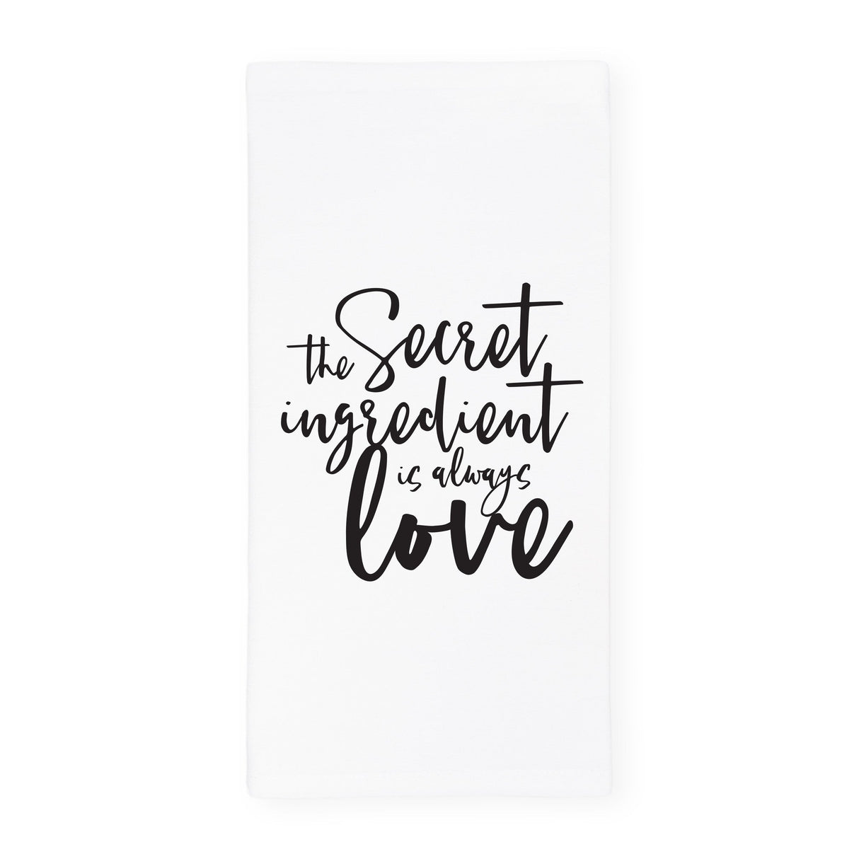 The Secret Ingredient Is Always Love Kitchen Tea Towel from The Cotton & Canvas Co.