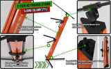 FAT TOAD Professional 2-Tier Column Keyboard Stand with Mic Boom Arm Adapter | Double Sliding Electronic Piano Tower Mount Platform | Holder for Digital Turntable, DJ Audio Gear, Studio Synthesizer from GeekStands.com