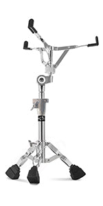 Premium Snare Drum Stand by GRIFFIN - Double Braced Heavy-Duty Weight Mount for Snares, Tom Drums & Adjustable Practice Pad - Percussion Hardware Kit from GeekStands.com
