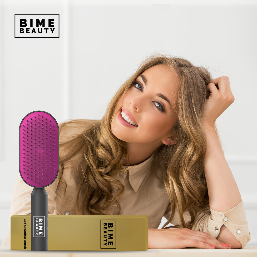 Self-Cleaning Hair Brush From BimeBeauty