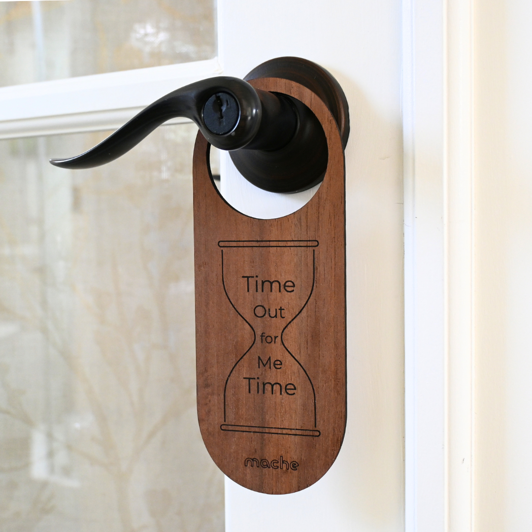 Self Care Sign | Me Time Door Hanger from Mache
