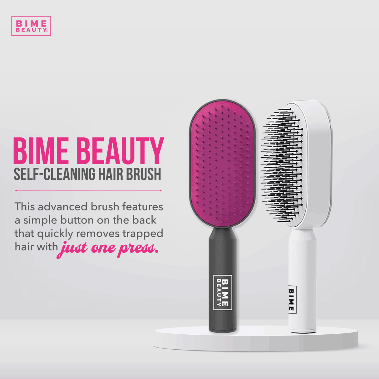Self-Cleaning Hair Brush From BimeBeauty