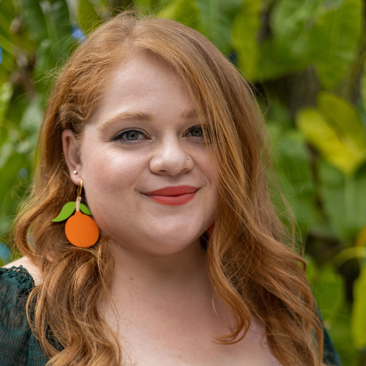 Tangerine Hoop Earrings from LE CHIC MIAMI