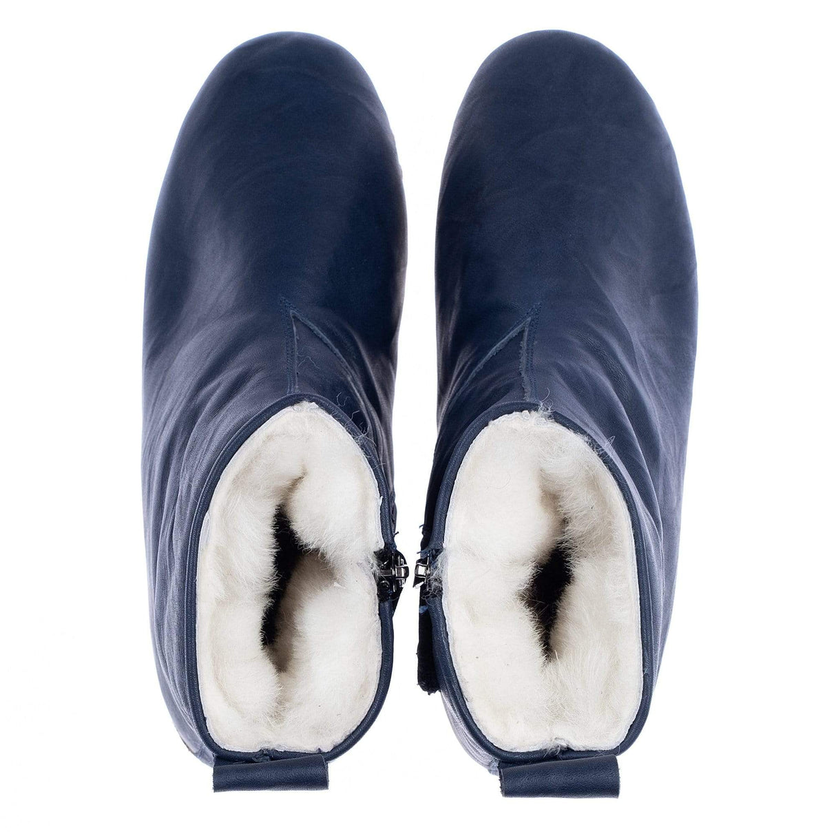 Women's Navy Boots from Atlantis Handmade Shoes
