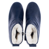 Women's Navy Boots from Atlantis Handmade Shoes