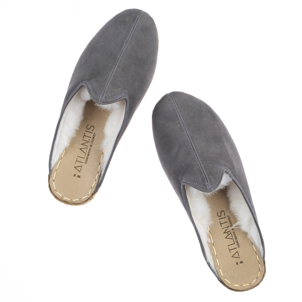 Men's Gray Shearlings from Atlantis Handmade Shoes