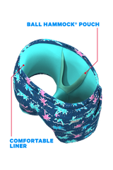 The Shorebreak | Navy Tropical Ball Hammock® Pouch 8" Swim Trunks from Shinesty