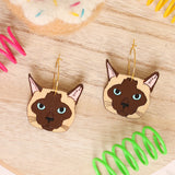 Siamese Cat Hoops from LE CHIC MIAMI