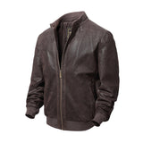 REED Men's Baseball Suede Leather Jacket (Imported) from Reed Leather