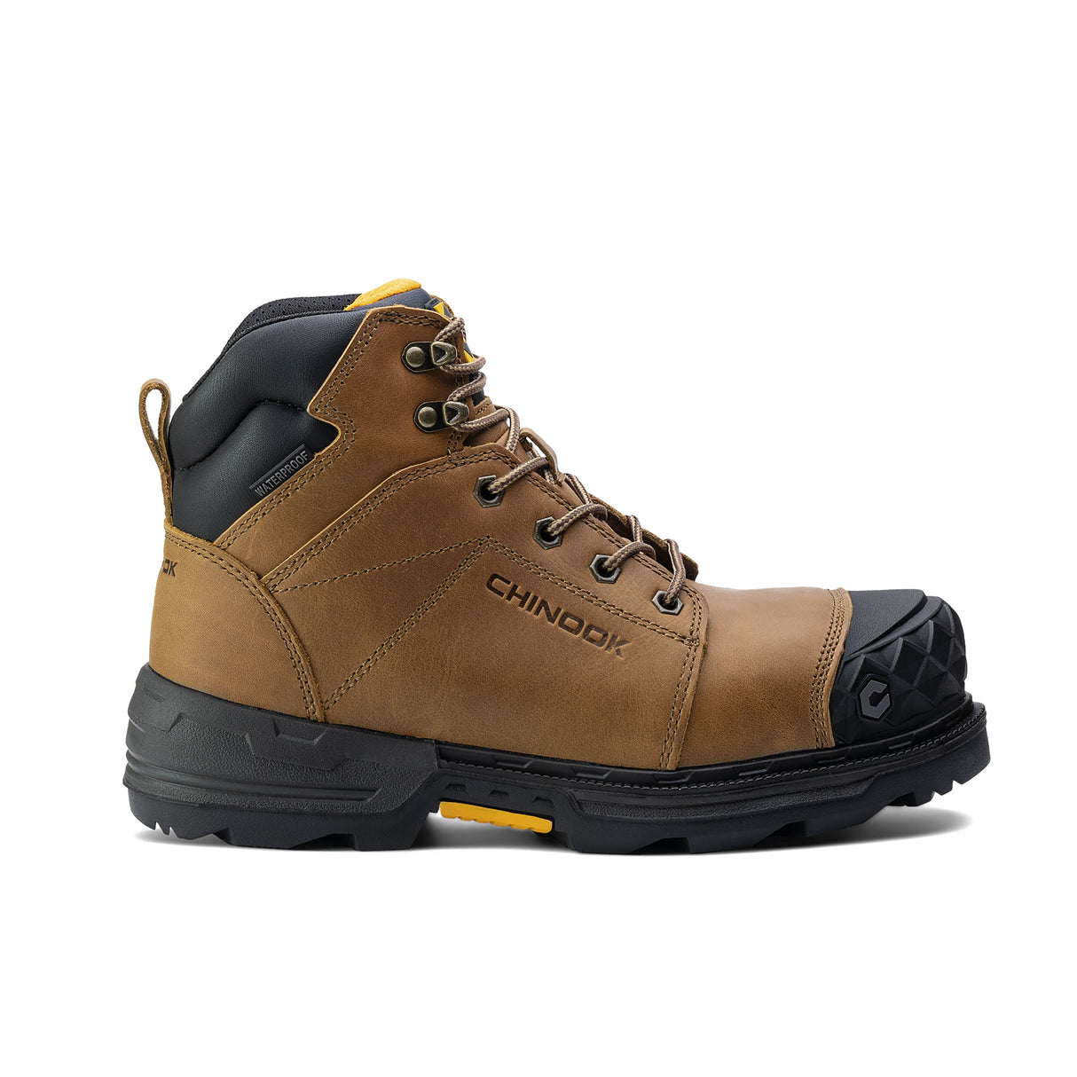 Maverick 6” Comp Toe Men’s Waterproof Work Boot - Wheat From Chinook Footwear