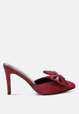 Sidonie Bow Detail Stiletto Mules from London Rag International