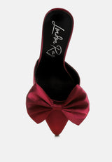 Sidonie Bow Detail Stiletto Mules from London Rag International