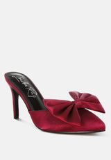Sidonie Bow Detail Stiletto Mules from London Rag International