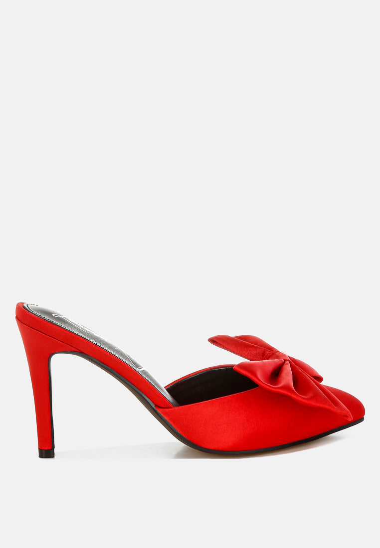 Sidonie Bow Detail Stiletto Mules from London Rag International
