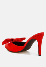 Sidonie Bow Detail Stiletto Mules from London Rag International