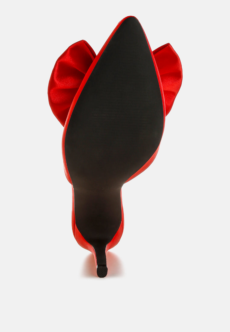 Sidonie Bow Detail Stiletto Mules from London Rag International