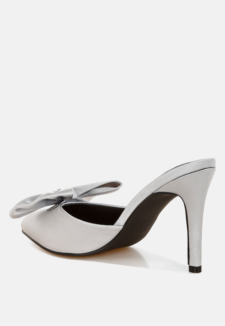 Sidonie Bow Detail Stiletto Mules from London Rag International