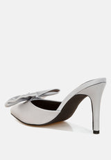 Sidonie Bow Detail Stiletto Mules from London Rag International