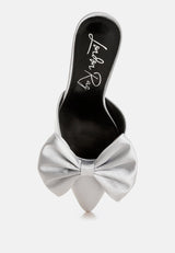 Sidonie Bow Detail Stiletto Mules from London Rag International