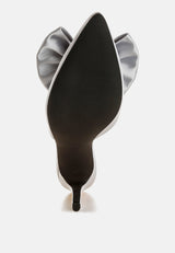 Sidonie Bow Detail Stiletto Mules from London Rag International