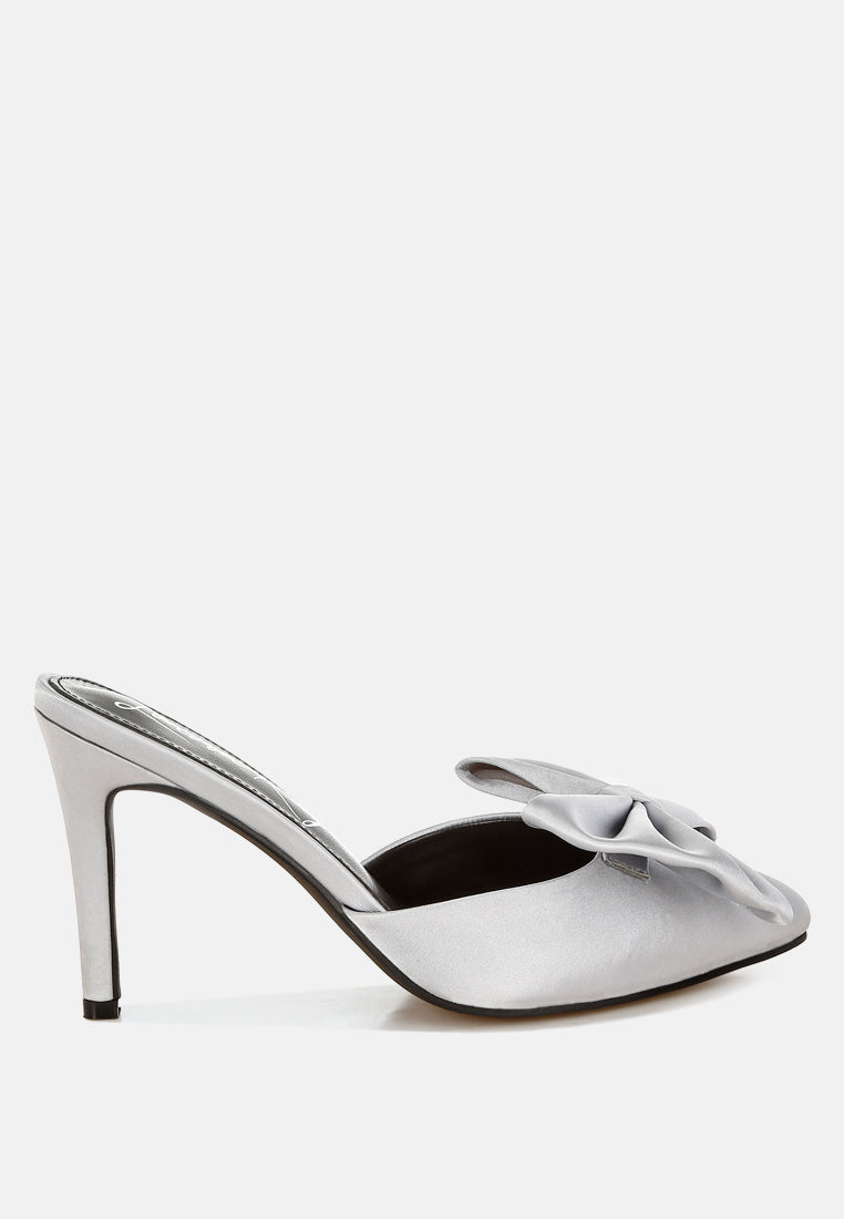 Sidonie Bow Detail Stiletto Mules from London Rag International