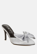 Sidonie Bow Detail Stiletto Mules from London Rag International