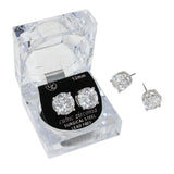 12mm Round Crystal Cubic Zirconia Stud Earrings in Clear Gift Box - Ready to Gift from Madeline Love