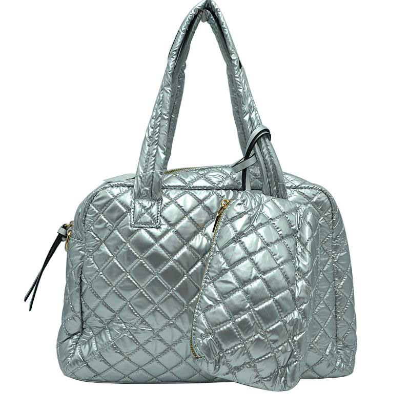2-in-1 Large Quilted Tote Bag with Pouch  from Madeline Love