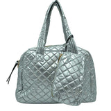 2-in-1 Large Quilted Tote Bag with Pouch  from Madeline Love