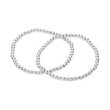 2PCS - Stainless Steel Ball Stretch Multi Layered Bracelets from Madeline Love