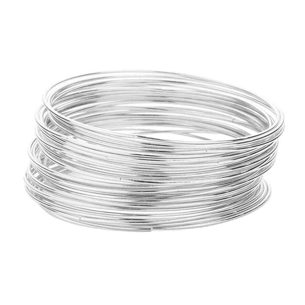 30PCS Thin Metal Bangle Bracelets from Madeline Love